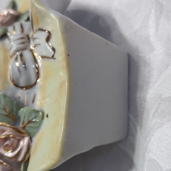 Ceramic Hat Wall Hanger with Pocket - Picture 4 of 12